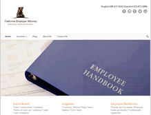 Tablet Screenshot of californiaemployerattorney.com